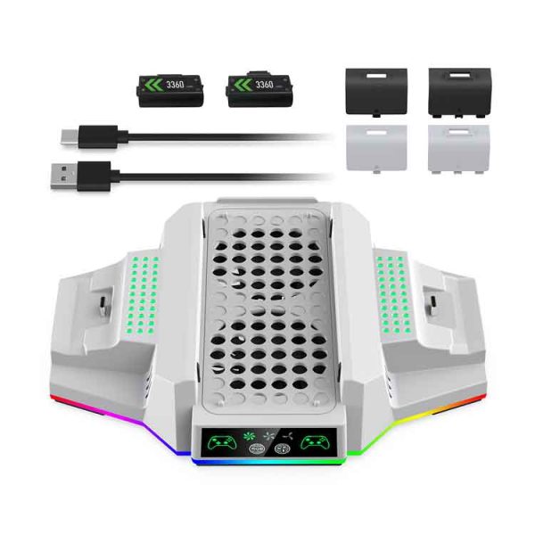 پایه چندکاره DOBE RGB LED برای XBOX Series S - سفید