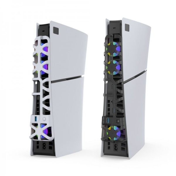 فن Dobe RGB مخصوص PS5 اسلیم - سیاه